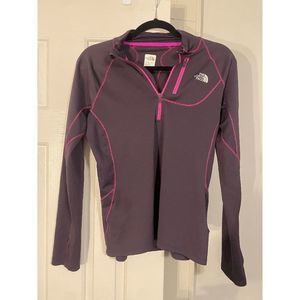 The North Face Half Zip Purple and Pink Jogging Jacket Size Medium